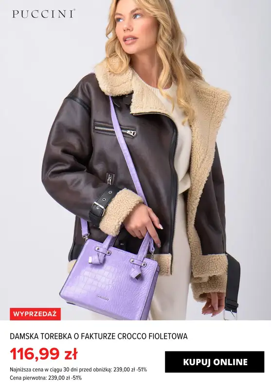 Puccini - gazetka promocyjna Do -70% TOTAL SALE: Torebki damskie od wtorku 20.02 do środy 28.02 - strona 15