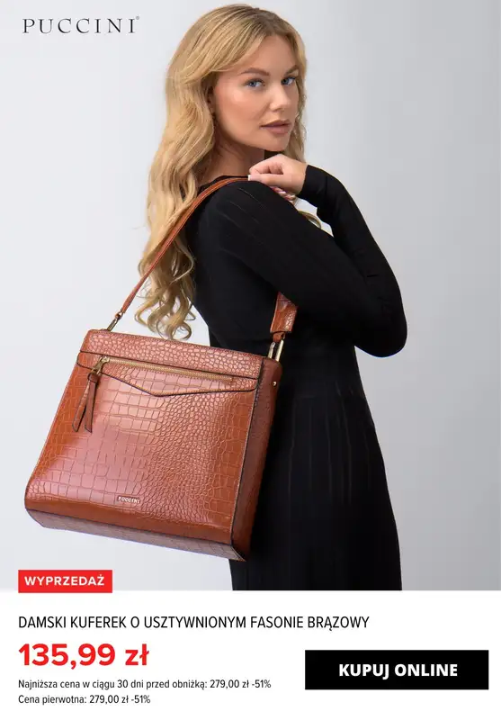 Puccini - gazetka promocyjna Do -70% TOTAL SALE: Torebki damskie od wtorku 20.02 do środy 28.02 - strona 10