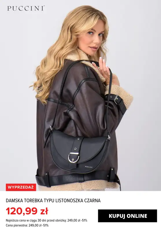 Puccini - gazetka promocyjna Do -70% TOTAL SALE: Torebki damskie od wtorku 20.02 do środy 28.02 - strona 5