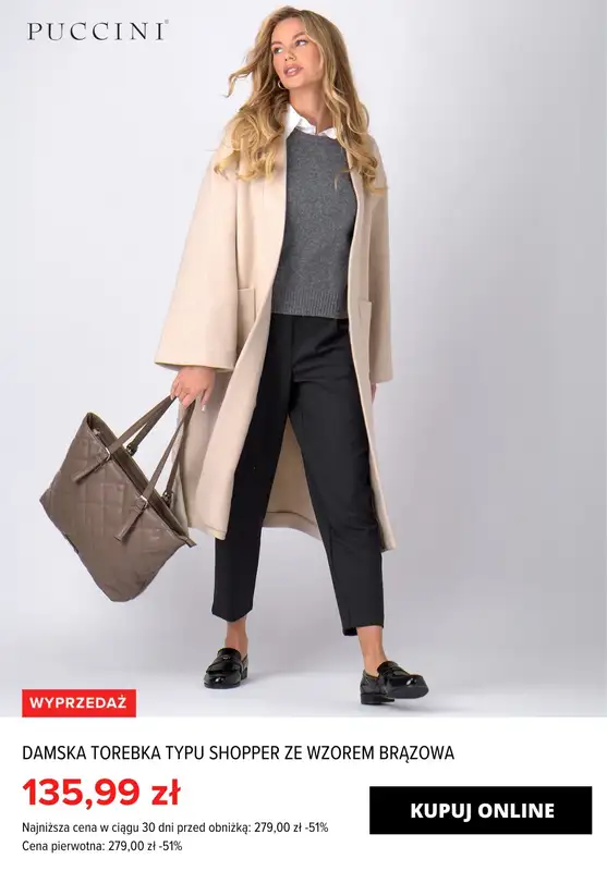 Puccini - gazetka promocyjna Do -70% TOTAL SALE: Torebki damskie od wtorku 20.02 do środy 28.02 - strona 9