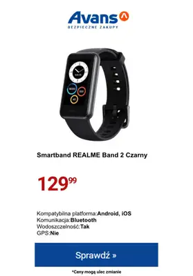 Avans - gazetka promocyjna Smartwatche i smartbandy w SUPER cenach! od czwartku 22.02 do poniedziałku 26.02 - strona 9 Avans - gazetka promocyjna Smartwatche i smartbandy w SUPER cenach! od czwartku 22.02 do poniedziałku 26.02 - strona 9