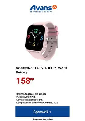 Avans - gazetka promocyjna Smartwatche i smartbandy w SUPER cenach! od czwartku 22.02 do poniedziałku 26.02 - strona 6 Avans - gazetka promocyjna Smartwatche i smartbandy w SUPER cenach! od czwartku 22.02 do poniedziałku 26.02 - strona 6