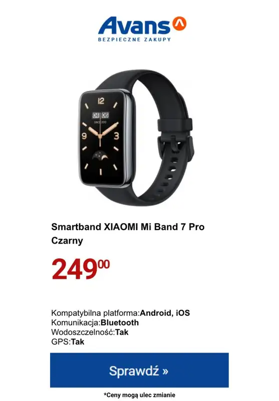 Avans - gazetka promocyjna Smartwatche i smartbandy w SUPER cenach! od czwartku 22.02 do poniedziałku 26.02 - strona 8