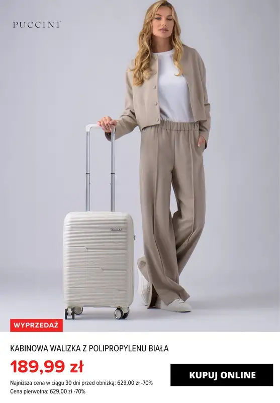 Puccini - gazetka promocyjna Do -70% TOTAL SALE: Walizki od piątku 23.02 do czwartku 29.02 - strona 10