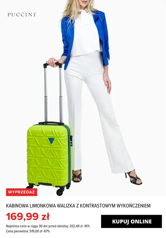 Puccini - gazetka promocyjna Do -70% TOTAL SALE: Walizki od piątku 23.02 do czwartku 29.02 - strona 11