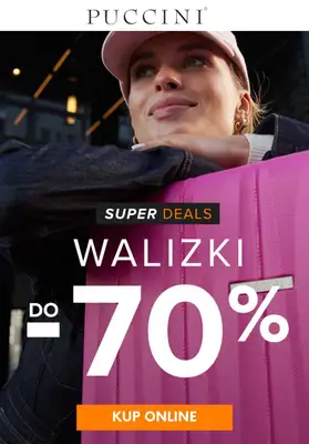 Puccini - gazetka promocyjna Do -70% TOTAL SALE: Walizki od piątku 23.02 do czwartku 29.02