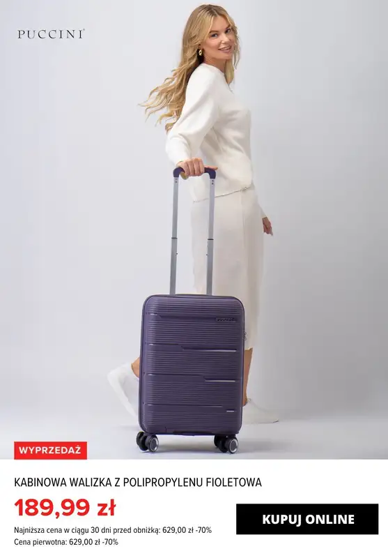 Puccini - gazetka promocyjna Do -70% TOTAL SALE: Walizki od piątku 23.02 do czwartku 29.02 - strona 18