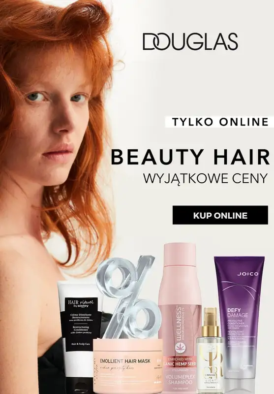 Douglas - gazetka promocyjna Beauty Hair - WYJĄTKOWE ceny! od piątku 23.02 do niedzieli 25.02