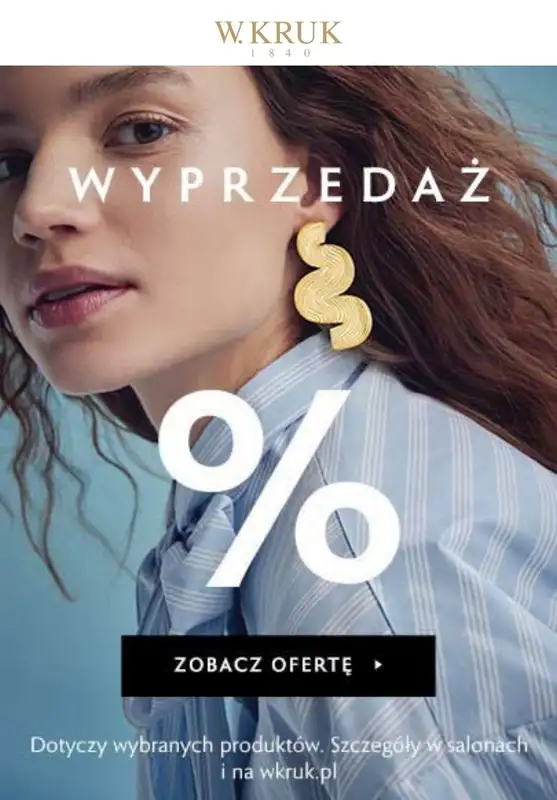 W.KRUK - gazetka promocyjna Do -50% WYPRZEDAŻ: bizuteria od piątku 23.02 do czwartku 29.02