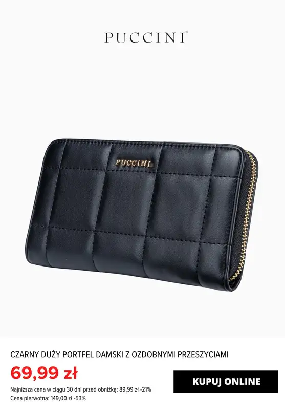 Puccini - gazetka promocyjna Portfele damskie już od 49,99 zł SALE od czwartku 29.02 do wtorku 05.03 - strona 12