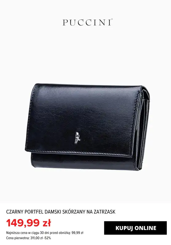 Puccini - gazetka promocyjna Portfele damskie już od 49,99 zł SALE od czwartku 29.02 do wtorku 05.03 - strona 9