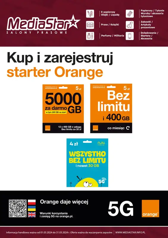 Media Star - gazetka promocyjna Gazetka od poniedziałku 04.03 do niedzieli 31.03 - strona 5