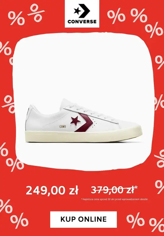 Converse - gazetka promocyjna Wyprzedaż do 250 zł od piątku 15.03 do piątku 22.03 - strona 3