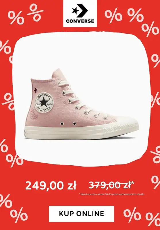 Converse - gazetka promocyjna Wyprzedaż do 250 zł od piątku 15.03 do piątku 22.03 - strona 4
