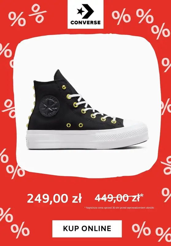 Converse - gazetka promocyjna Wyprzedaż do 250 zł od piątku 15.03 do piątku 22.03 - strona 5