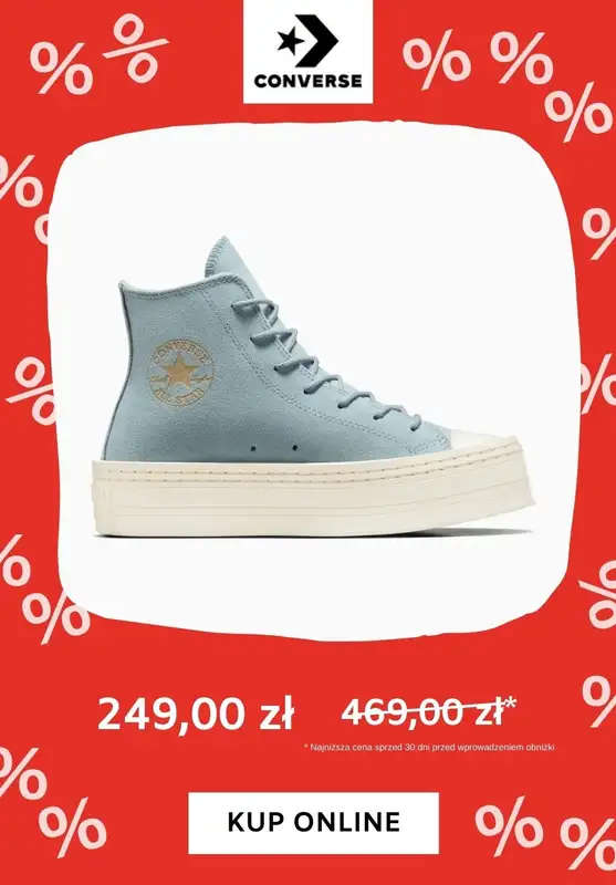Converse - gazetka promocyjna Wyprzedaż do 250 zł od piątku 15.03 do piątku 22.03 - strona 8