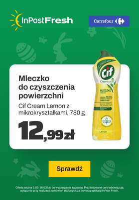 InPost Fresh - zakupy online - gazetka promocyjna Mleczko do czyszczenia powierzchni od piątku 15.03 do soboty 16.03