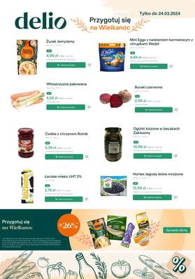 Delio - gazetka promocyjna Gazetka od wtorku 19.03 do niedzieli 24.03