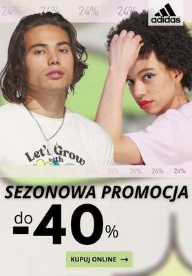 Adidas - gazetka promocyjna Do -40% Sezonowe promocje od wtorku 26.03 do środy 03.04