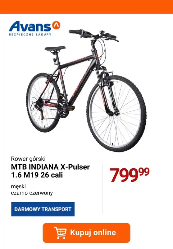 Avans - gazetka promocyjna Rowery w EXTRA cenach! od czwartku 28.03 do środy 03.04 - strona 8