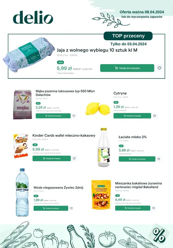 Delio - gazetka promocyjna Gazetka od wtorku 26.03 do poniedziałku 08.04 - strona 3