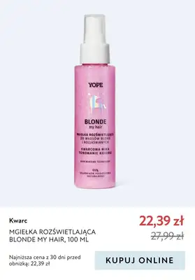 Yope - gazetka promocyjna -20% na produkty do włosów od czwartku 11.04 do wtorku 30.04 - strona 6 Yope - gazetka promocyjna -20% na produkty do włosów od czwartku 11.04 do wtorku 30.04 - strona 6