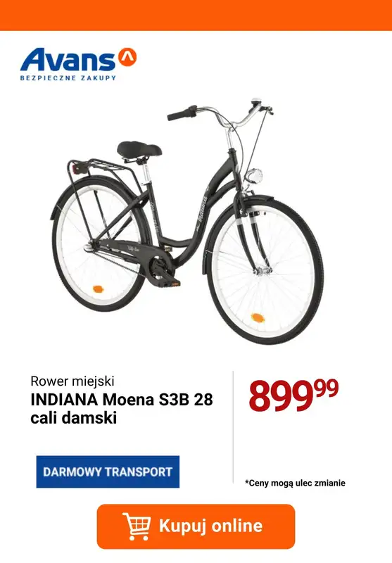 2024 ROWERY - gazetka promocyjna Avans | Odjazdowa oferta rowerowa od wtorku 16.04 do poniedziałku 22.04 - strona 3