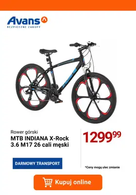 2024 ROWERY - gazetka promocyjna Avans | Odjazdowa oferta rowerowa od wtorku 16.04 do poniedziałku 22.04 - strona 5