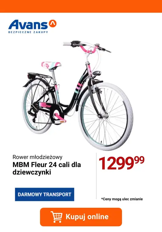 2024 ROWERY - gazetka promocyjna Avans | Odjazdowa oferta rowerowa od wtorku 16.04 do poniedziałku 22.04 - strona 8