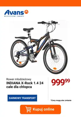 2024 ROWERY - gazetka promocyjna Avans | Odjazdowa oferta rowerowa od wtorku 16.04 do poniedziałku 22.04 - strona 9