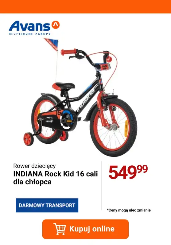 2024 ROWERY - gazetka promocyjna Avans | Odjazdowa oferta rowerowa od wtorku 16.04 do poniedziałku 22.04 - strona 7