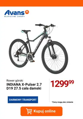 2024 ROWERY - gazetka promocyjna Avans | Odjazdowa oferta rowerowa od wtorku 16.04 do poniedziałku 22.04 - strona 4