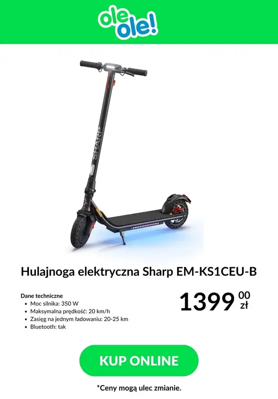 2024 ROWERY - gazetka promocyjna OleOle! | Hulajnogi elektryczne w SUPER cenach! od wtorku 16.04 do poniedziałku 22.04 - strona 8