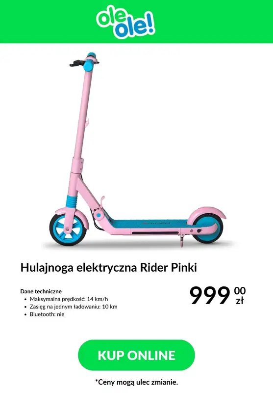 2024 ROWERY - gazetka promocyjna OleOle! | Hulajnogi elektryczne w SUPER cenach! od wtorku 16.04 do poniedziałku 22.04 - strona 5