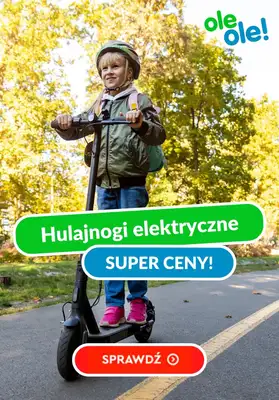 2024 ROWERY - gazetka promocyjna OleOle! | Hulajnogi elektryczne w SUPER cenach! od wtorku 16.04 do poniedziałku 22.04