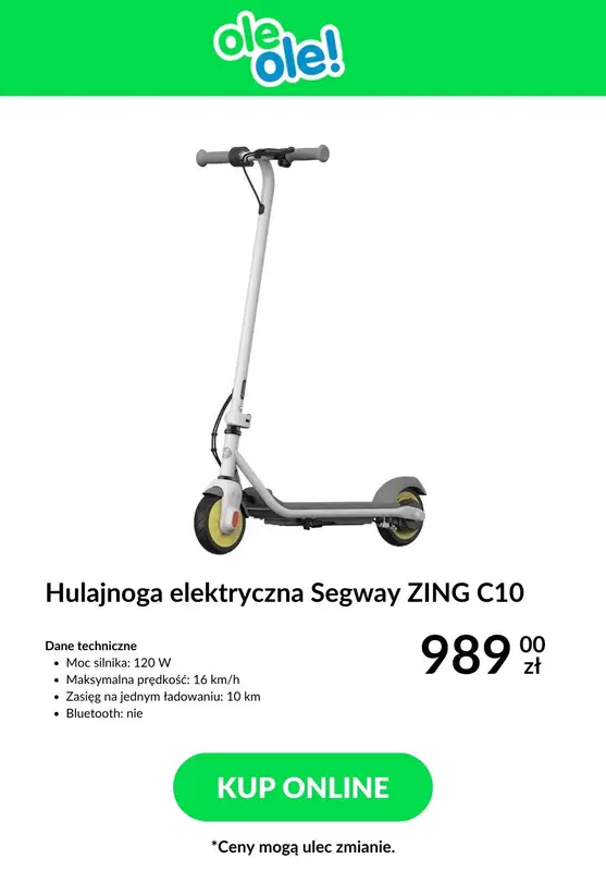 2024 ROWERY - gazetka promocyjna OleOle! | Hulajnogi elektryczne w SUPER cenach! od wtorku 16.04 do poniedziałku 22.04 - strona 4