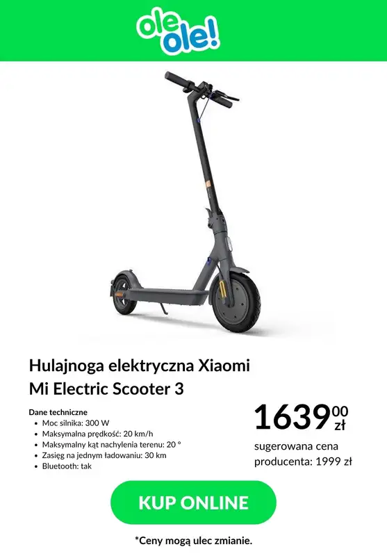 2024 ROWERY - gazetka promocyjna OleOle! | Hulajnogi elektryczne w SUPER cenach! od wtorku 16.04 do poniedziałku 22.04 - strona 2