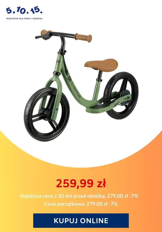 2024 ROWERY - gazetka promocyjna 5.10.15 | Rowerki i hulajnogi od 105,99 zł od wtorku 16.04 do poniedziałku 22.04 - strona 9