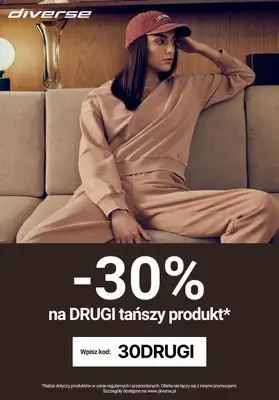 Diverse - gazetka promocyjna -30% na drugi tańszy produkt od środy 17.04 do poniedziałku 22.04