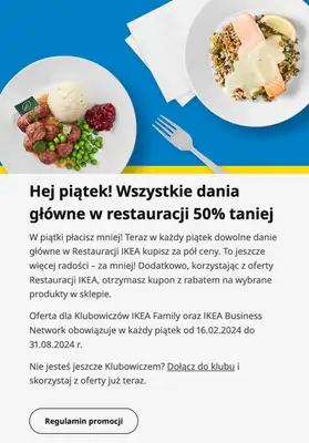 IKEA - gazetka promocyjna -50% na dania główne w restauracji od czwartku 23.05  - strona 2 IKEA - gazetka promocyjna -50% na dania główne w restauracji od czwartku 23.05  - strona 2
