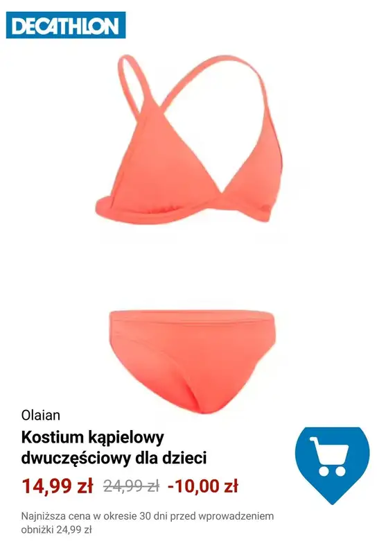 Długi weekend - gazetka promocyjna Decathlon | Stroje kąpielowe od 14,99 zł od poniedziałku 27.05  - strona 10