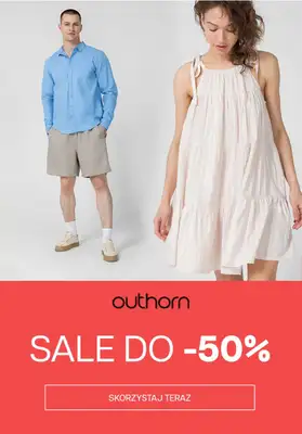 Outhorn - gazetka promocyjna Do -50% sale od piątku 24.05 do niedzieli 02.06 Outhorn - gazetka promocyjna Do -50% sale od piątku 24.05 do niedzieli 02.06