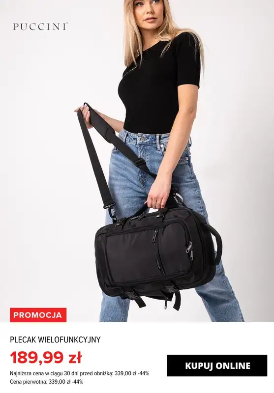 Długi weekend - gazetka promocyjna Puccini | Extra -25% na drugi produkt z kolekcji EASY PACK od poniedziałku 27.05 do niedzieli 02.06 - strona 5