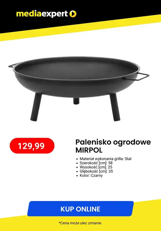 Długi weekend - gazetka promocyjna Media Expert | Mega oferty na grillowanie od poniedziałku 27.05  - strona 7