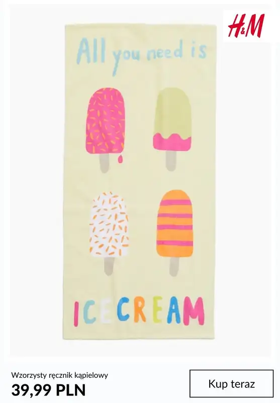 Długi weekend - gazetka promocyjna H&M | Ręczniki plażowe od 39,99 zł od poniedziałku 27.05 do niedzieli 02.06 - strona 8