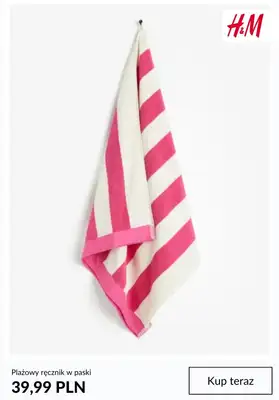 Długi weekend - gazetka promocyjna H&M | Ręczniki plażowe od 39,99 zł od poniedziałku 27.05 do niedzieli 02.06 - strona 2