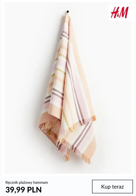 Długi weekend - gazetka promocyjna H&M | Ręczniki plażowe od 39,99 zł od poniedziałku 27.05 do niedzieli 02.06 - strona 4