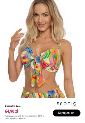 Długi weekend - gazetka promocyjna Esotiq | Stroje kąpielowe w SUPER cenach! od poniedziałku 27.05 do niedzieli 02.06 - strona 4