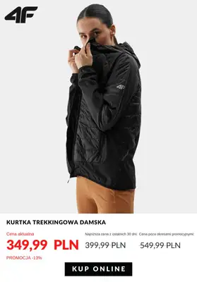 Długi weekend - gazetka promocyjna 4F | Odzież trekkingowa - ruszaj na szlak od poniedziałku 27.05  - strona 8