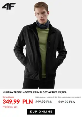 Długi weekend - gazetka promocyjna 4F | Odzież trekkingowa - ruszaj na szlak od poniedziałku 27.05  - strona 7